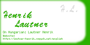 henrik lautner business card